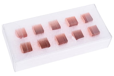 WAR Alphacool GPU RAM Copper Heatsinks 10x10mm - 10 Stk.