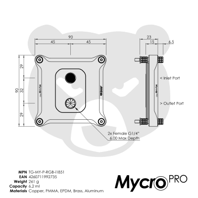 Thermal Grizzly Intel 1851 Mycro Pro RGB