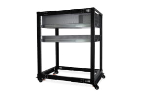 GHE Alphacool ES 19" Open Frame Serverrack 18HE Verstellbare Tiefe