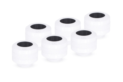 ANS Alphacool Eiszapfen PRO 13mm HardTube Fitting G1/4 - White Sixpack