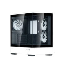 GHE Zalman P30 micro-ATX Gehäuse Tempered Glass Panoramic View - Schwarz/White