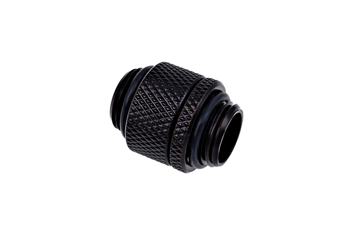 Alphacool 17604 Raccordo Girevole Ghiacciolo 8 Mm Per Raffreddamento Ad Acqua - Filettatura G1/4 Maschio-Femmina, Nero, Con O-Ring Colorati