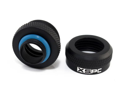 ANS XSPC 14MM HardTube FITTING - SCHWARZ MATT (8er Pack)