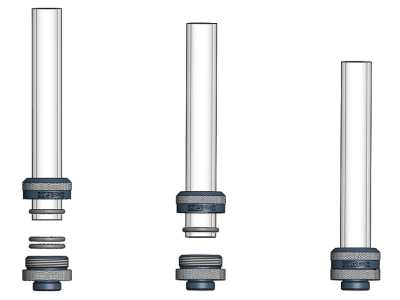 ANS XSPC 14MM HardTube FITTING - SCHWARZ MATT (8er Pack)