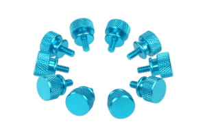 GHZ Thumbscrews Gehäuse blau Bigpack (10 Stück)