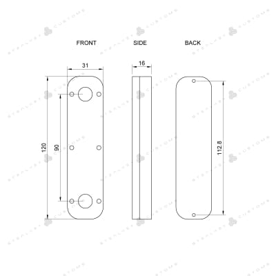 Stealkey B-Ware CubeTube 120mm - Acryl Würfelrohr
