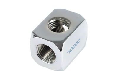 ANF Alphacool HF Anschlussterminal TEE T-Stück Rund G1/4 - Chrome ANF Alphacool HF Anschlussterminal TEE T-Stück Rund G1/4 - Chrome