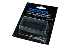 ANF Alphacool HF Doppelnippel G1/4 AG auf G1/4 AG mit O-Ring - Deep Black