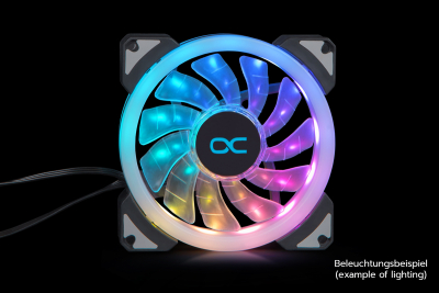 L92 Alphacool Eiszyklon Aurora LUX Digital RGB (92x92x25mm) EOL