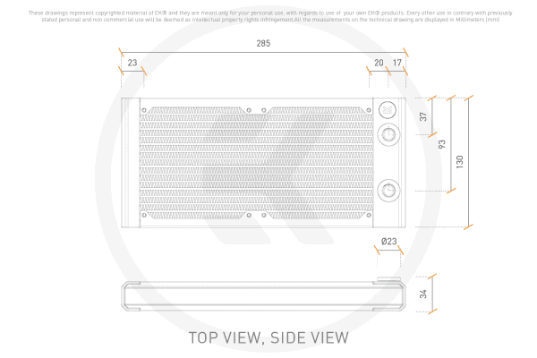 RAD EK Water Blocks EK-Quantum Surface S240 - Black
