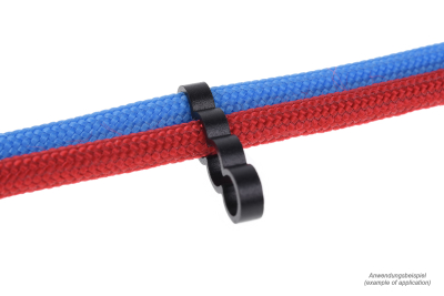 KAB Alphacool Eiskamm Alu X4 Flat - 4mm black - 4 Stück PHT EOL