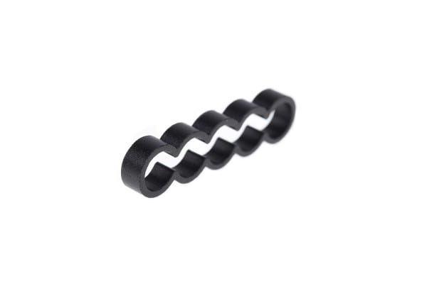 KAB Alphacool Eiskamm Alu X5 Flat - 4mm black - 4 Stück PHT EOL
