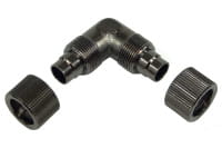 ANS 13/10mm (10x1,5mm) L Schlauchverbinder - kompakt - black nickel