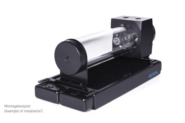 PUM Alphacool Core 200 Aurora Ausgleichsbehälter Acetal/Acryl mit VPP/D5 Apex PWM Pumpe
