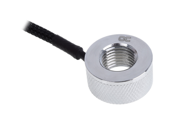 SEN Alphacool Eiszapfen Temperatursensor G1/4 IG/IG & mit AG Adapter - Chrome