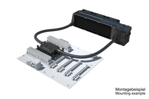 SVK Alphacool ES Pro 2U - 3 x 80 / XPX Pro 1U / Reservoir 2U - DDC310