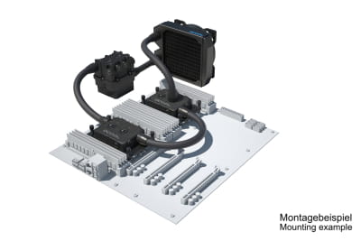 SVK Alphacool ES Pro 3U - 1 x 120 ST / 2x XPX Pro 1U / Reservoir 2U - DDC310