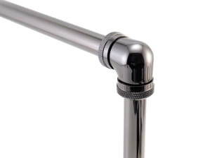 ANS XSPC 14mm HardTube Anschraubtülle 90° L-Verbinder - Schwarz-Matt