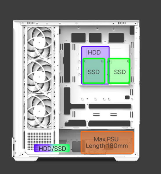 GHE Zalman P40 DS - Weiß