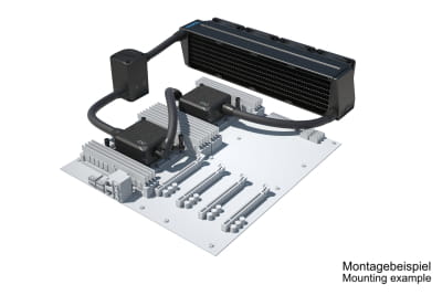 SVK Alphacool ES 2U - 4 x 80 / 2x Eisbaer LT / Eisstation 80 DC-LT 3600rpm SVK Alphacool ES 2U - 4 x 80 / 2x Eisbaer LT / Eisstation 80 DC-LT 3600rpm