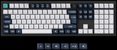 TAT Keychron Q6 Max (DE-Layout, Gateron Jupiter Red, Hot-Swap, Aluminiumrahmen, RGB)