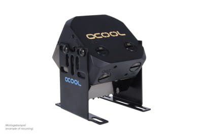 PUZ B-Ware Alphacool Eisdecke D5 Messing Aufsatz - Deep Black