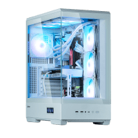 GHE Zalman P50 DS ATX Gehäuse Tempered Glass Panoramic View - Weiß